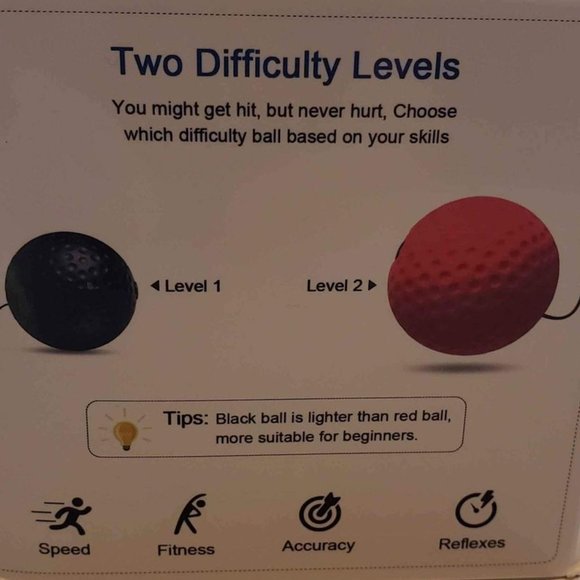 Boxing Reflex Ball React Reflex Balls String Headband Carry Bag KID ADULT NEW - Picture 5 of 5